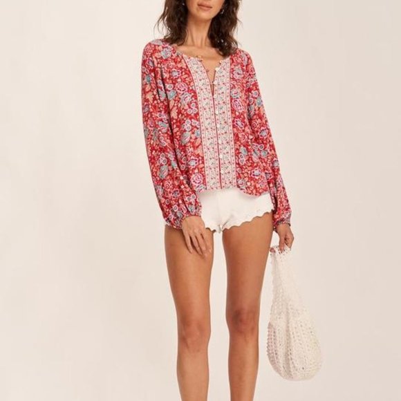 ARNHEM Harmony Strawberries and Cream Blouse Top NWT RRP$149 - Picture 2 of 9